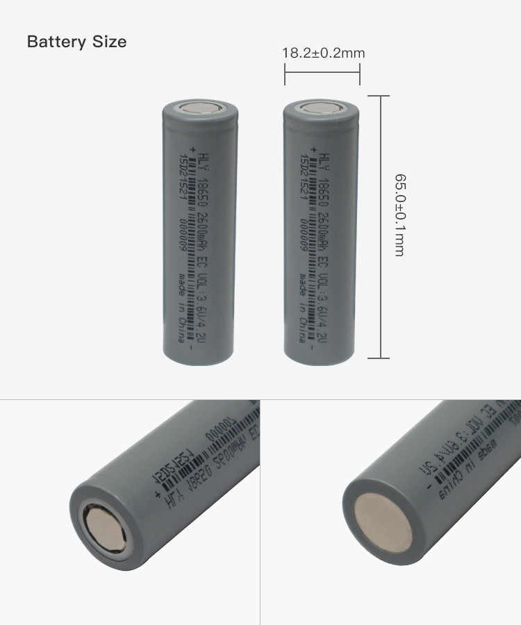 Recyclable 3.6 Volt Rechargeable Li Ion Battery Pack 2600mah BIS For Electric Tools