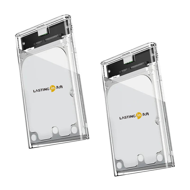  2.5 Inch SATA SSD Enclosure USB 3.0 Type-C Transparent Case Manufactures