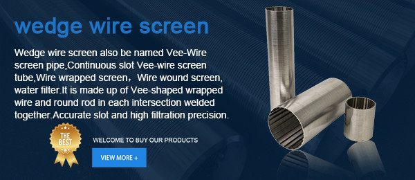 Stainless Wire Wraps 4 Inch Well Screen Filter Pipes Reduce Energy Consumption