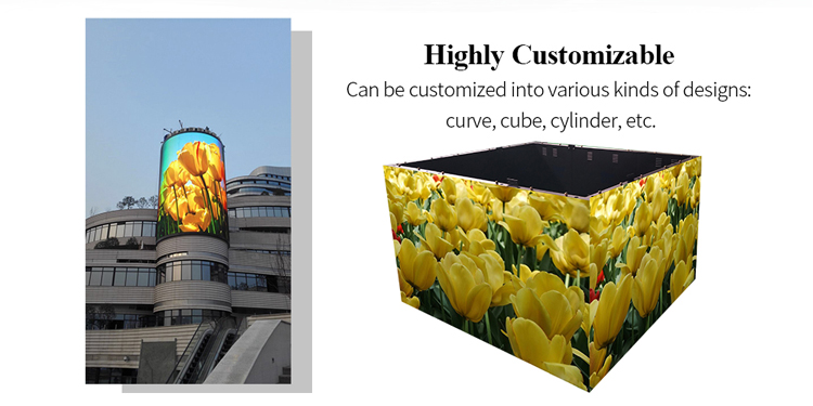 OEM Customizable P3.91 LED Outdoor Display Screen With CE ROHS FCC Certified