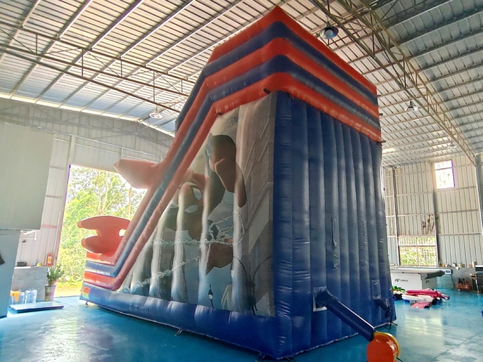Commercial Grade Inflatable High Slide Spider-Man Hero Cartoon Figure Inflatable Slide For Party Rental For Kids
