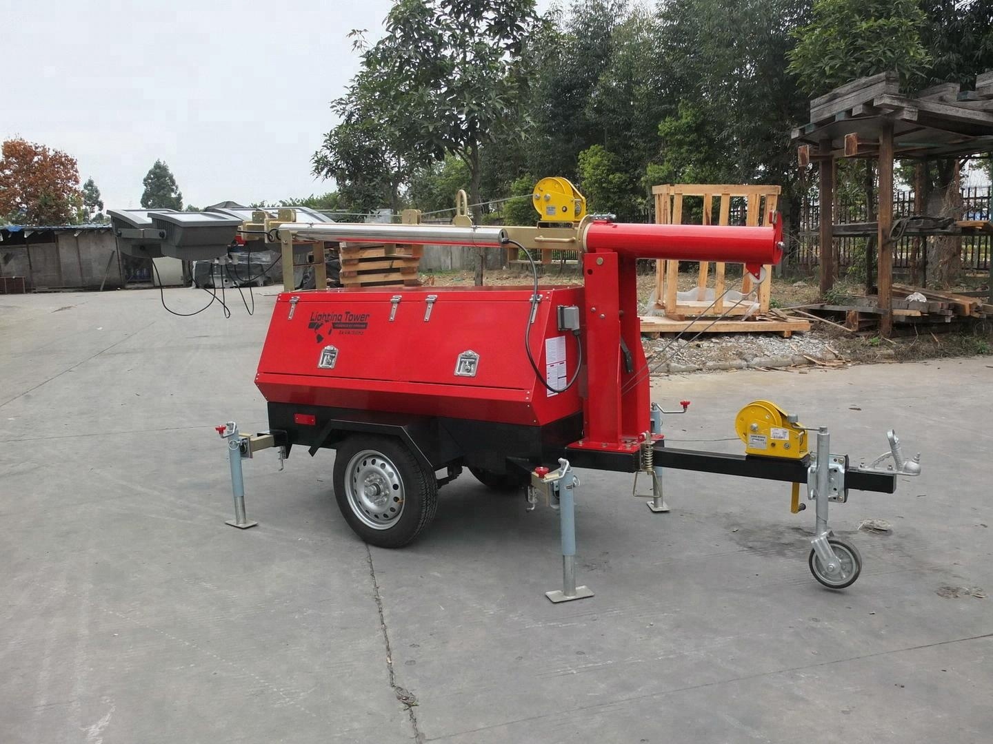 Kubota 300wX4 Portable Light Tower 7m Genset Lighting Tower
