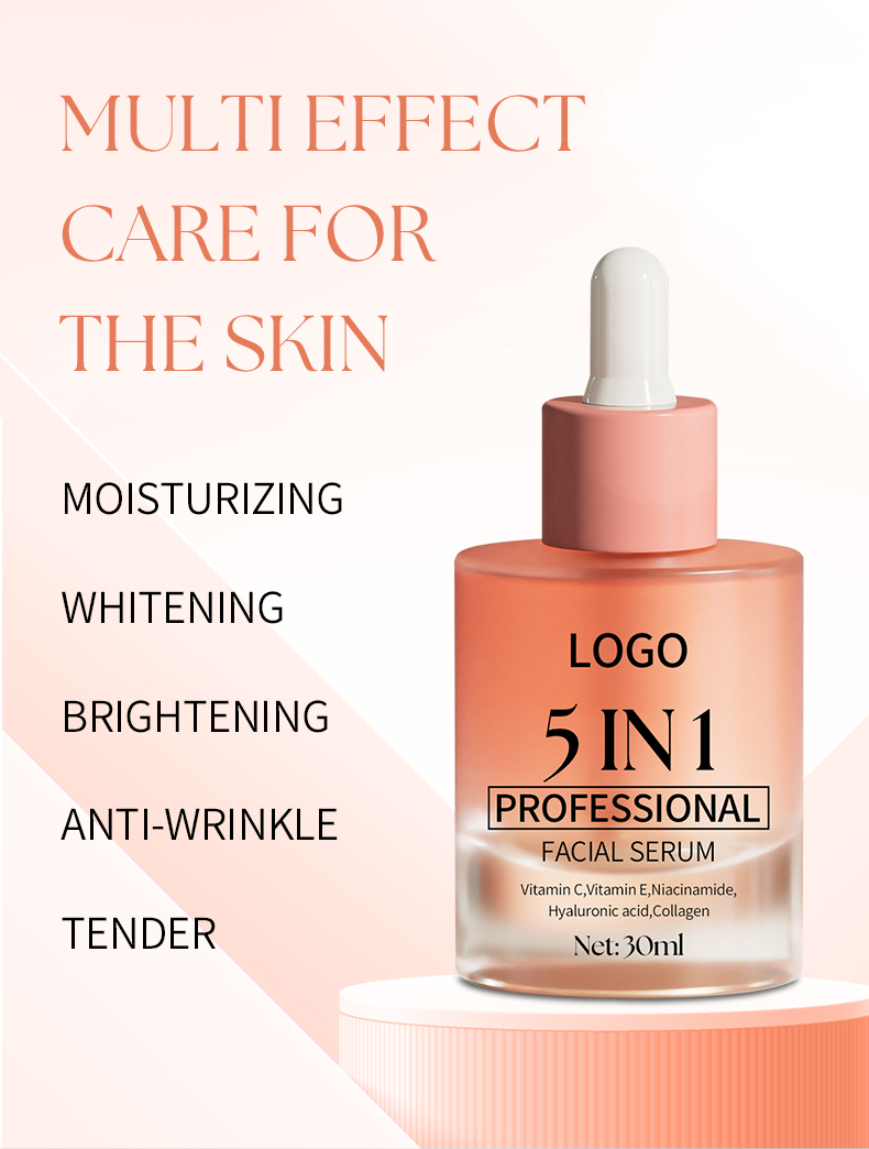 5 In 1 Skin Care Serum Dark Spot Whitening Serum Vitamin C Facial Serum