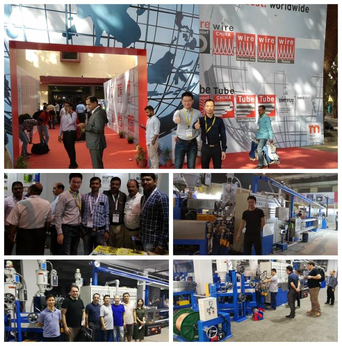 70 + 50 + 50 Jacket Sheat Extrusion Line , India Wire Making Machine For Power Cable