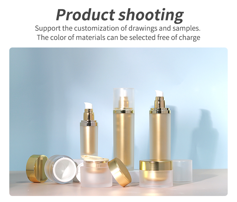 30g 50g Cosmetics Bottle Set Serum Cream Eye Cream Jar 50ml Pressing Toner Water Bottle