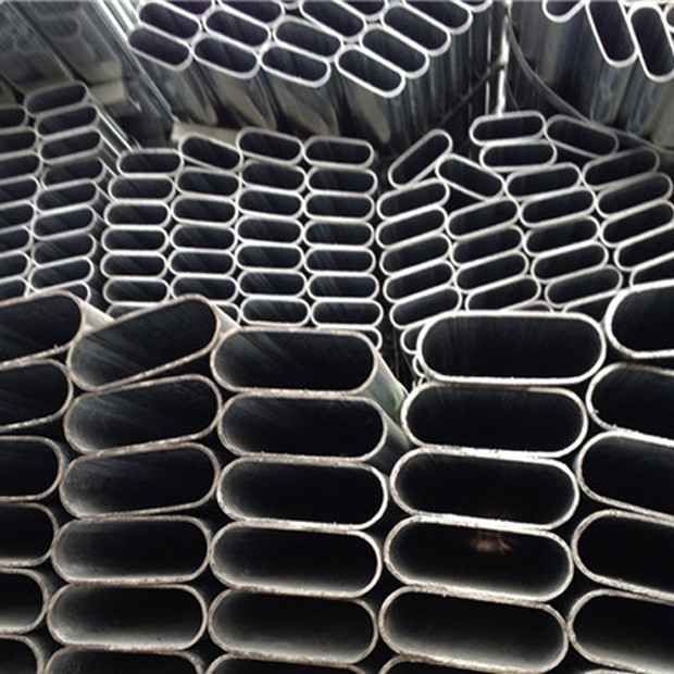 Q235 Q195 Flat Sided Oval Steel Tubing Mild Steel Flat Sided Oval Tube