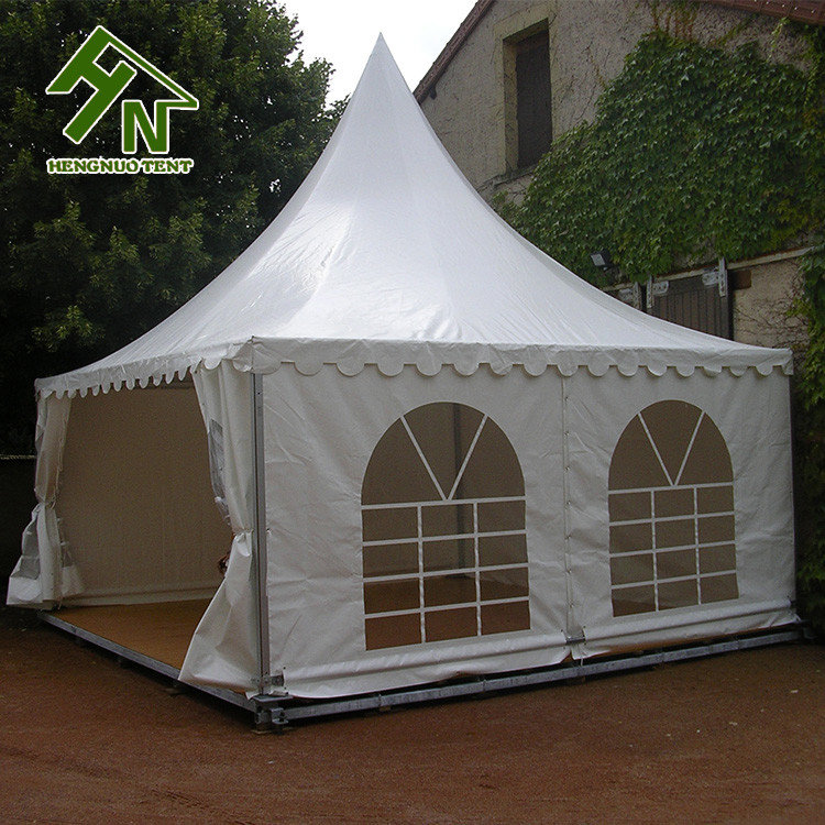 White Outdoor Pagoda Event Tent Church Waterproof PVC Fabric