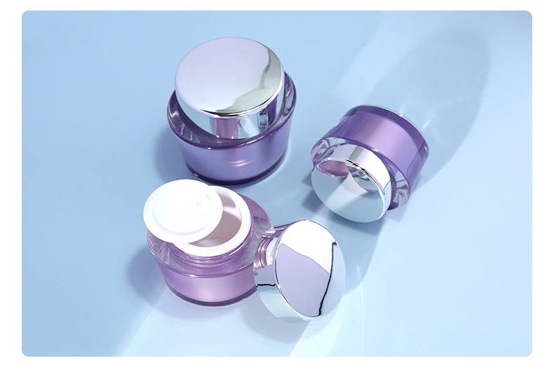 Spray Pump Cap Customized Luxury Acrylic Lotion Bottle Set for Cosmetic Packaging and MS Body Material