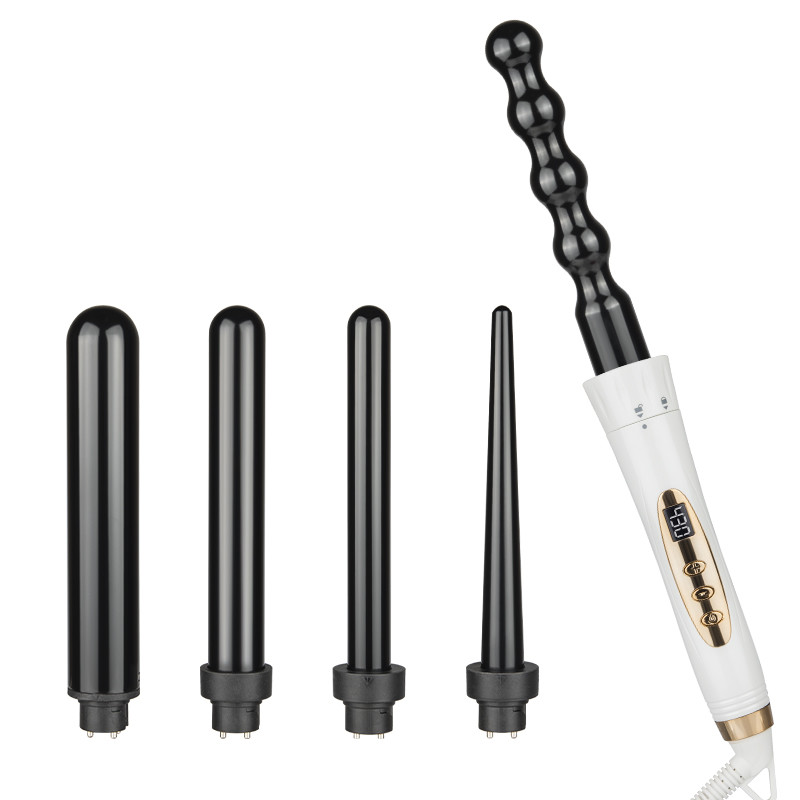 Professional Interchangeable Ceramic Curler Set 5 in 1 49W