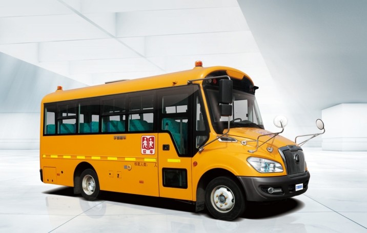 6 - 8 Meters School Bus Safety LHD 30 / 35 Seats Security Strengthen Hard Skeleton