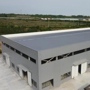 Prefab Steel Structure Workshop with H-Section Beams and Sandwich Panels