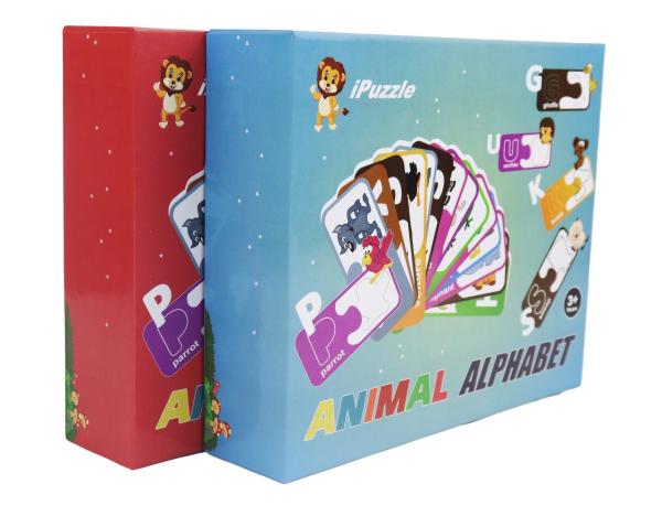Eco Kids Educational Paper Jigsaw Puzzle Animal Alphabet abc Matching Cards For