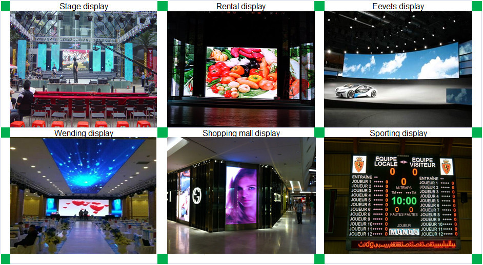 High brightness indoor P2.5 P3 P3.91 P4 P4.8 P6 stadium clock led display