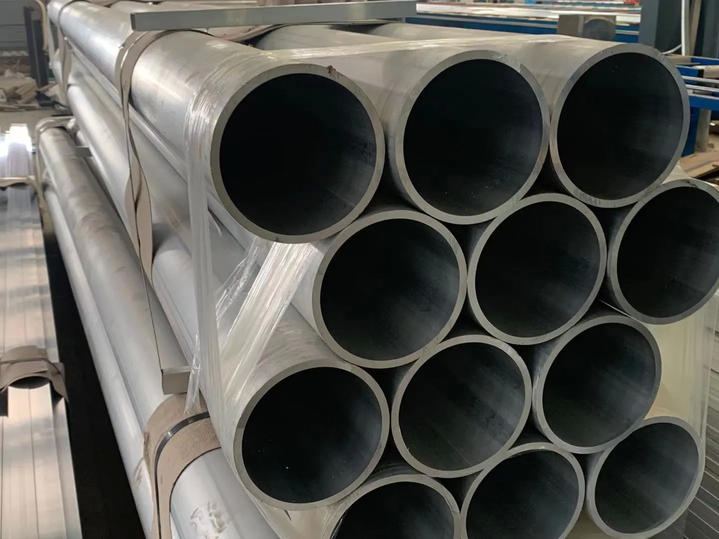 6063 Round Aluminum Pipe Tube Sand Blasted 97% Al