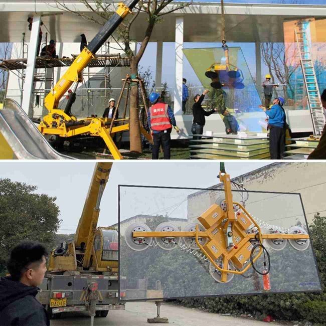 Battery Power Suction Cup Glass Lifting Equipments Electric Vacuum Glass Lifter