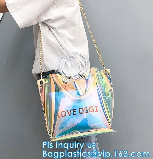 Purses PVC Vinyl Plastic Purse Bag Handbag Ladies, Summer pvc tote bag lady transparent PVC handbags, Shoulder Handbag H