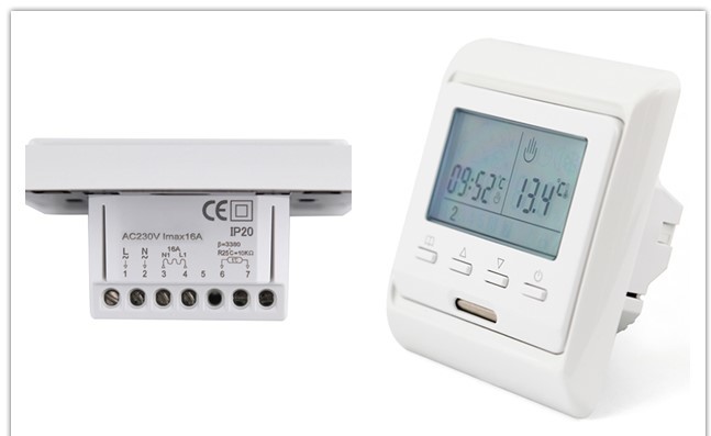 NCT Sensor Electric Underfloor Heating Thermostat With 6 Time & 6 Temp Per Day