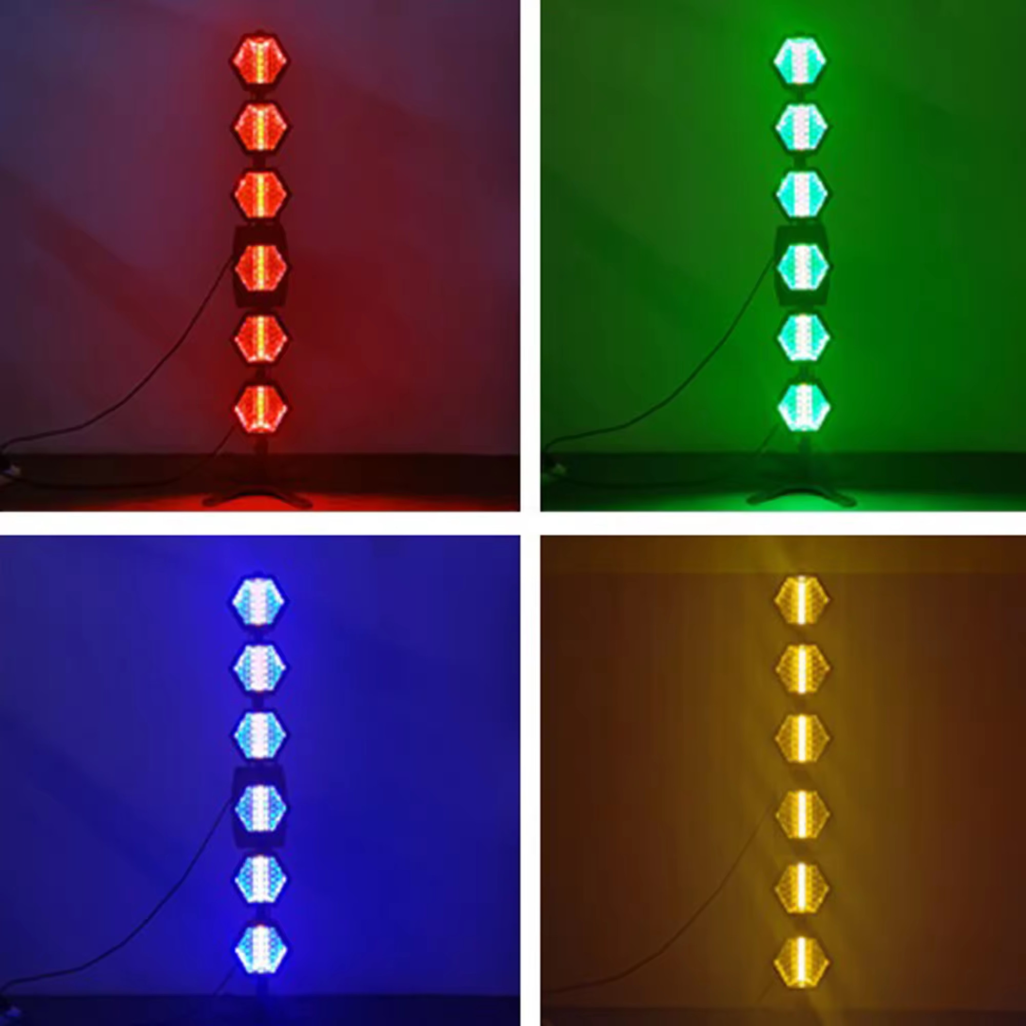 6pcs 100W Dmx512 Control Lights Warm White Flash Strobe Blinder Backlight Portman MINI Retro Stage Light