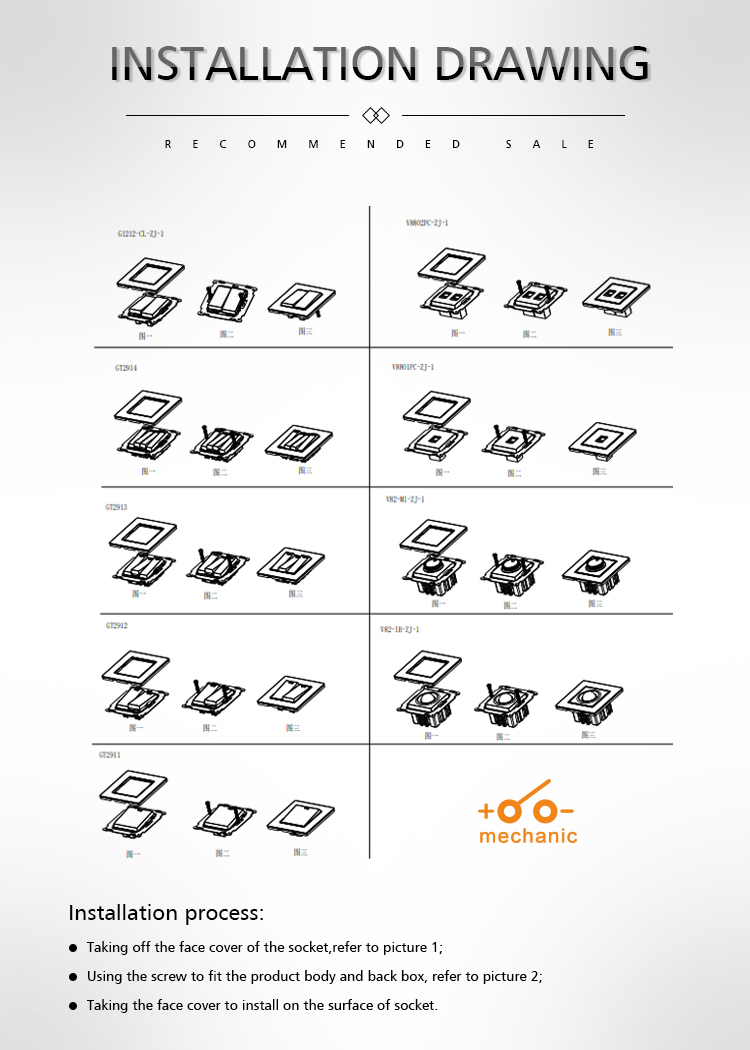 86mm Dimmer Light Switches , 220VAC 50/60Hz Knob Dimmer Switch