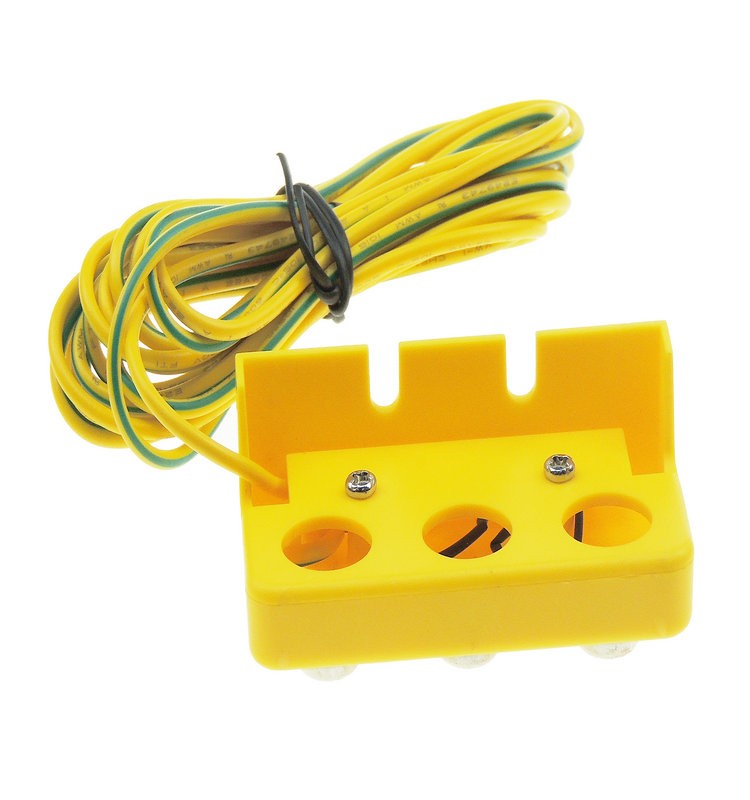 Residential 2x10mm Snap 2M Ohms 250V Earth Grounding Plug