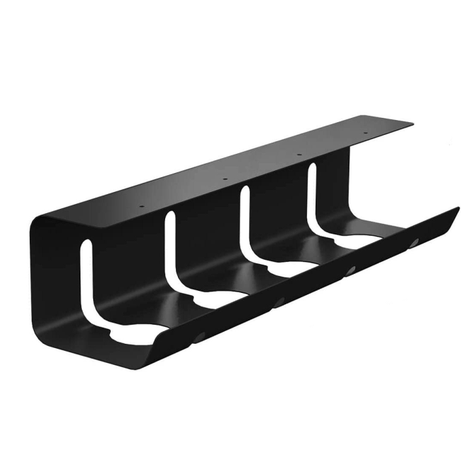 Office Under Desk Cable Management Organizer 1mm Thickness Customized Logo Acceptable