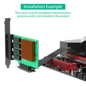 90° Reverse PCI-E Slot PCI-e 4X Extension Cable Upgrade Your Data Transfer Speed