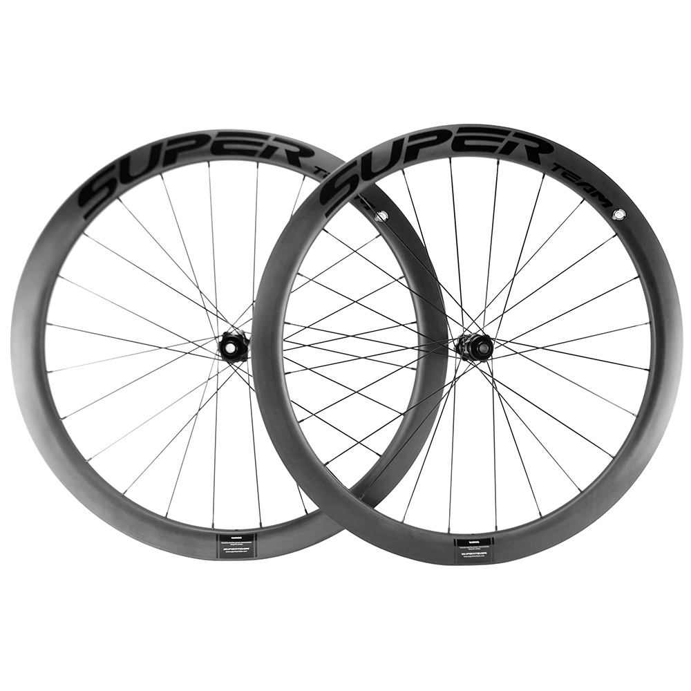 Superteam Tubeless Tubular 25mm Bicycle Rims Carbon Fiber Wheelset for Road Bike