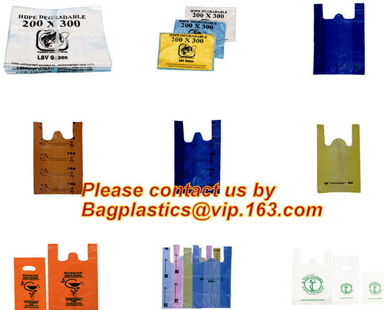 Biodegradable Roll heart bag, Vest bag, Pocket, Roll bag, 100% Biodegradable Cornstarch Garbage Bags garment biodegradab