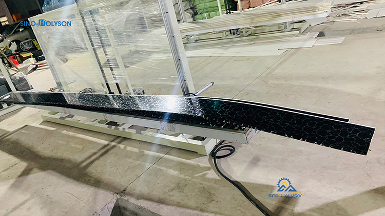 HSJZ-65/132 Double-Screw PVC Wall Ceiling Panel Production Line with Customized Voltage Screw Diameter 65/132