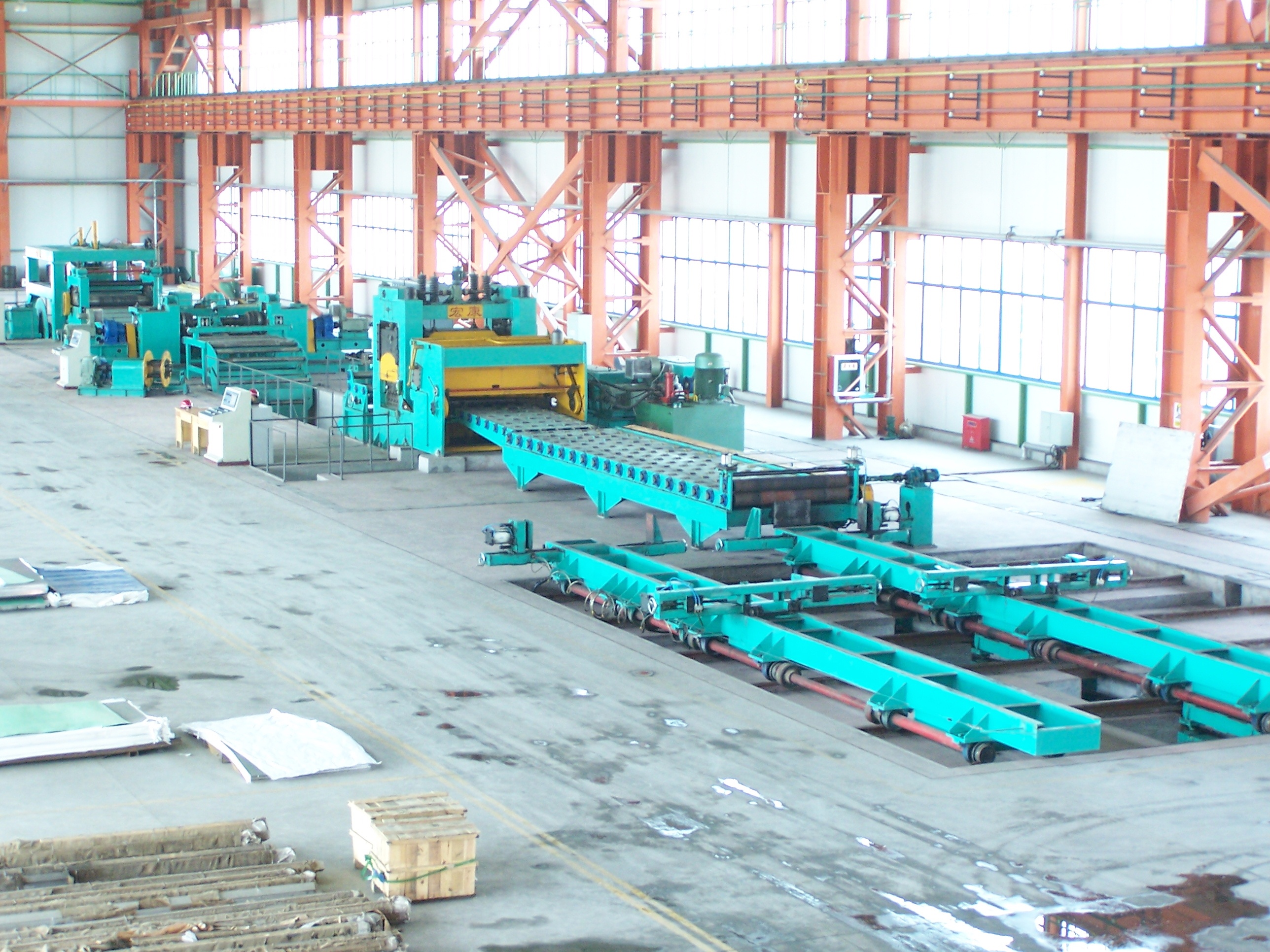 Pump Powered Cut To Length Line Straightened And Leveled For Smooth Sheet Metal Products