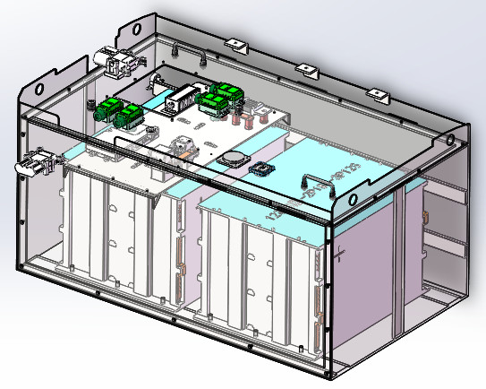 Forklift Lithium Ion Battery System 76.8V525Ah 3000 Times