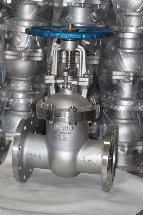Water Media DN50-16P Stainless Steel Open Stem Gate Valve with Chinese Standard Flange