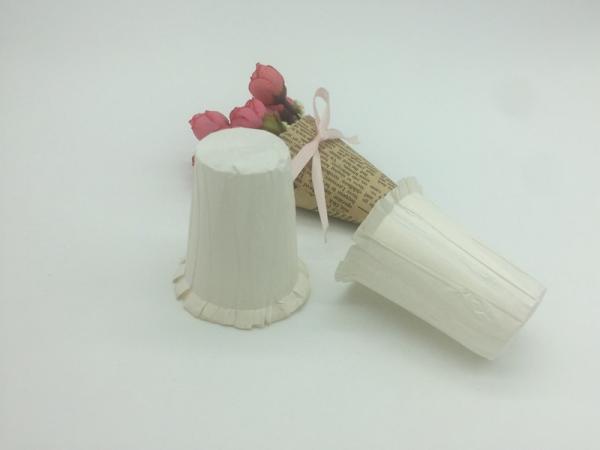 One Cup Paper Disposable Coffee Filters , Round Coffee Filter Papers White SGS