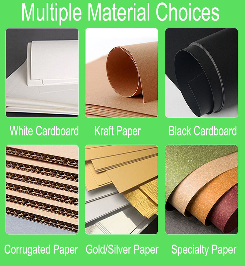 Elegant Customized Paper Packaging Boxes with Variable Color Ribbon and Magnetic Seal