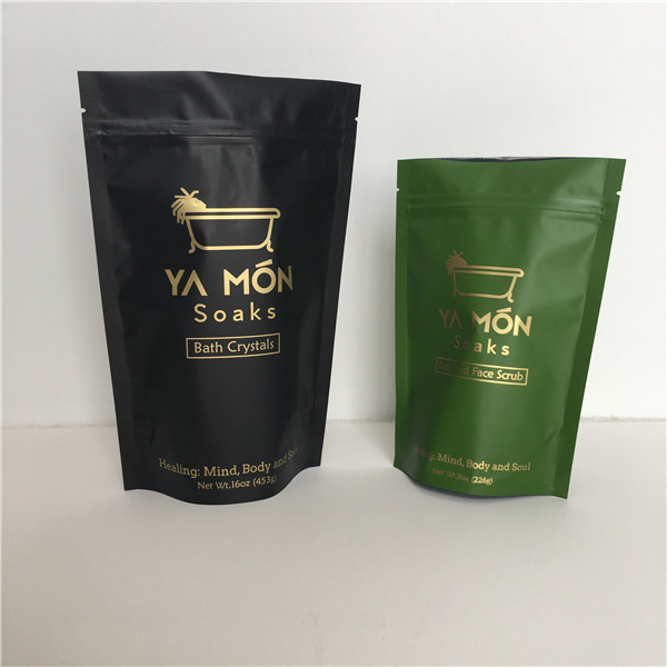 Stand Up/Doy Pack Body Scrub Bag Foil Pouch Packaging For Packing Bath Salt