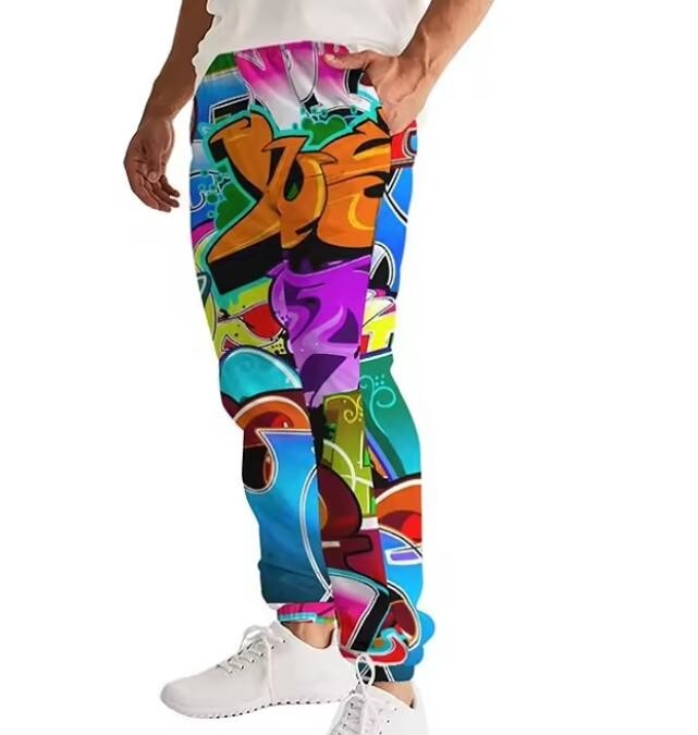 Full Print Sublimation Street Mens Sweatpants Oversized