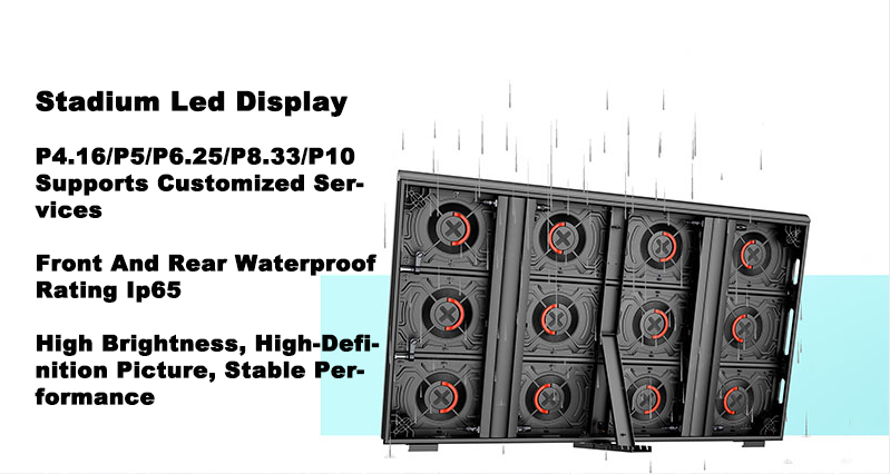 IP65 Rated P10 SMD Football Stadium LED Screen Display Perimeter LED Display