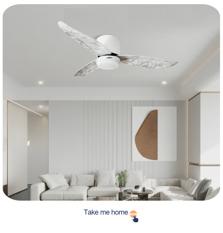 2- 1stshine Bedroom LED Ceiling Fan with Acrylic Blades and Remote Control Light