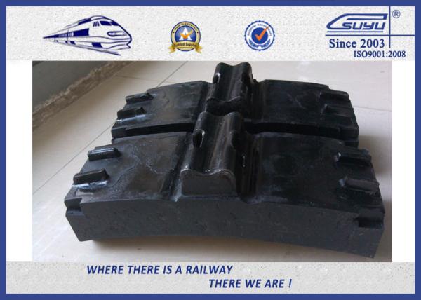 Low Friction Train Wheel Composite Brake Block Cast Iron / Locomotive Brake Shoe