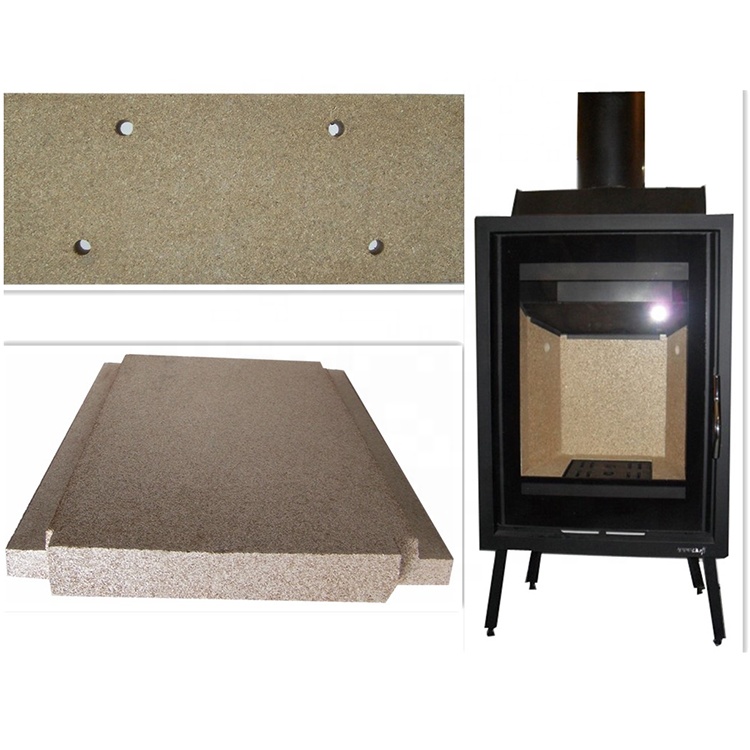 Nontoxic Vermiculite Fire Brick Sheet , 1000x610mm Fireproof Board For Fireplace