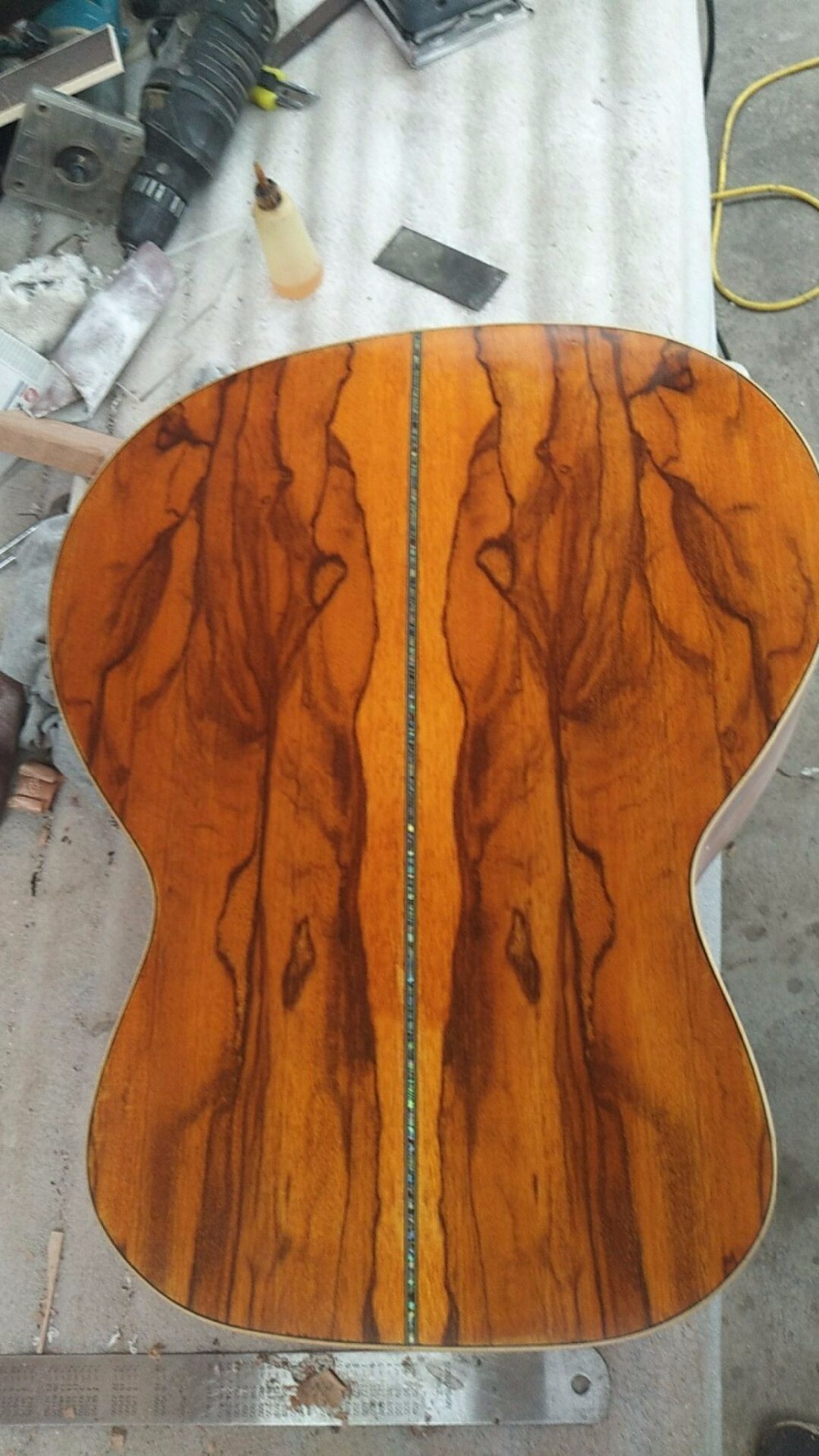 AAA quality new custom guitars OM body african sanders wood solid acoustic electric guitar