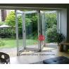 Buy cheap luxury hotel front door,Exterior Waterproof Glass Bifold Aluminum Folding Door from wholesalers