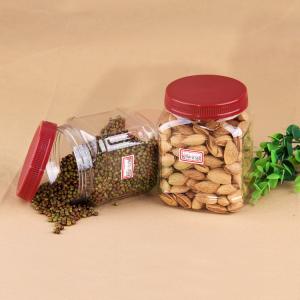 China Eco - Friendly 20oz Square Pet Jar For Nuts Packaging 660ml  ISO 9001 on sale