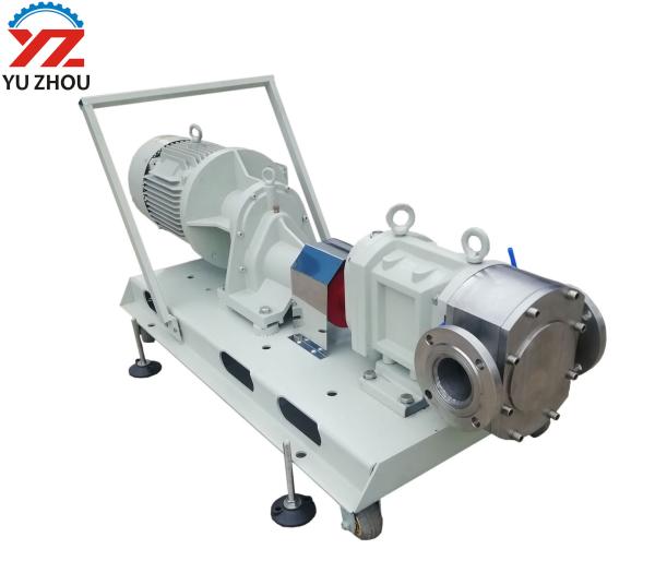 Movable Rotary Lobe Pump 3RP Series Horizontal Electric Drive Stainless Steel