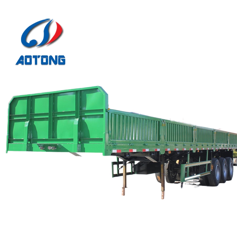 3 Axles 40t Bulk Cargo Semi Trailer with Side Wall As Per Client's Specifications