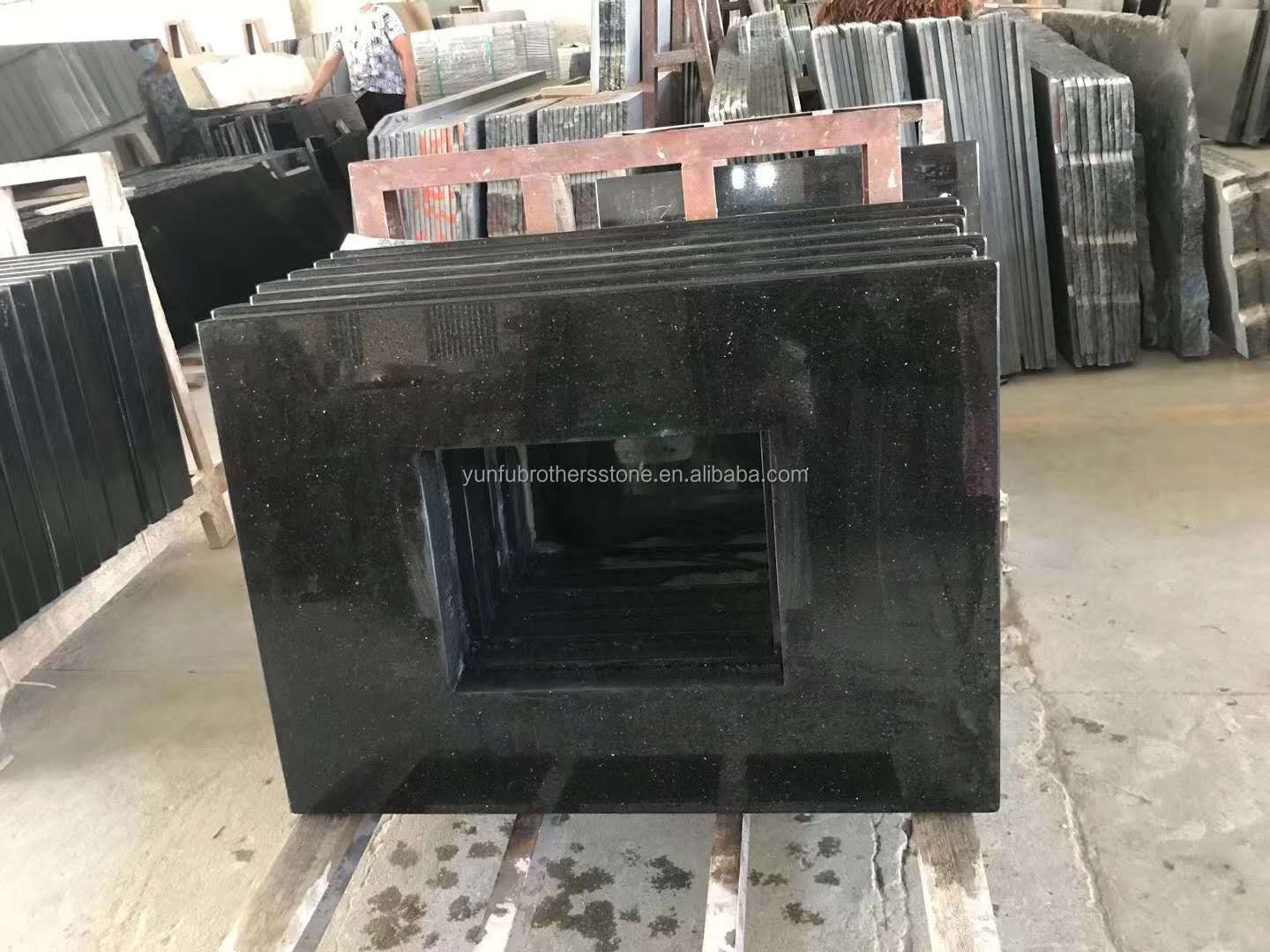 Custom Cut-to-Size Granite Top for Luxury Hotel Bathroom Vanity Polished Natural Stone