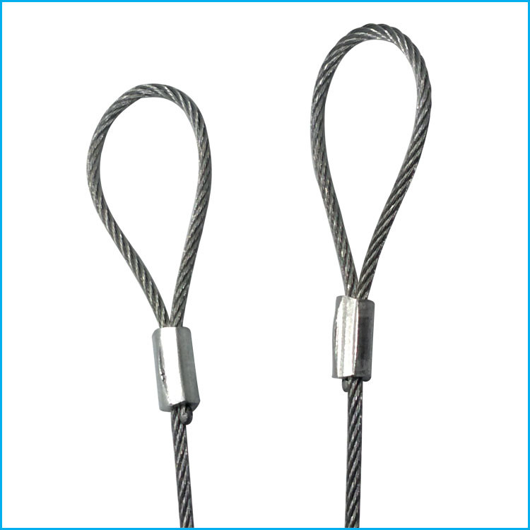 Saveking Safety Cord Stainless Steel Wire Rope Eyelets Pvc Coated Nylon Rope