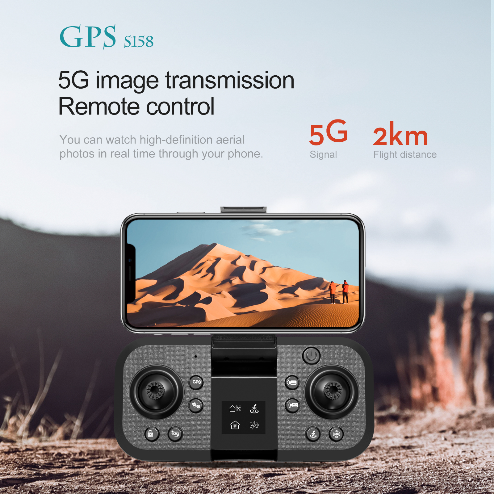 Maximum Flight Time S158 Mini Drone Foldable Quadcopter RC Dron with Obstacle Avoidance and Optical Flow Positioning