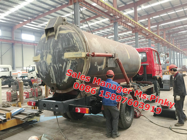 8000Liters Sewage Suction Truck Dongfeng Jet Vacuum Suction Truck 4×2 Driving Type