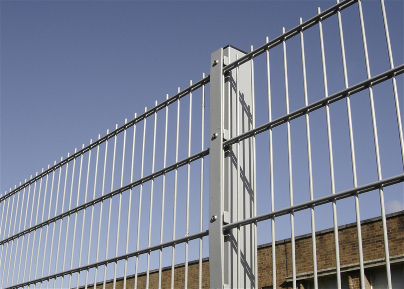 Powder Coated Twin Wire Welded Mesh /Double Wire Mesh Fence Panels